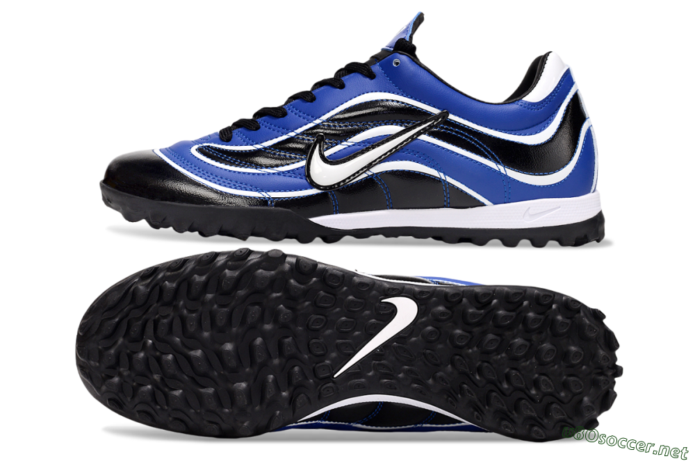 Men's Nike Mercurial R9 TF Football Shoes - Black/Blue/White 1