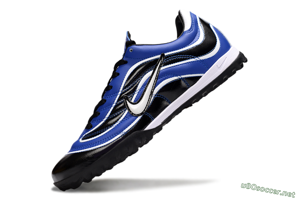 Men's Nike Mercurial R9 TF Football Shoes - Black/Blue/White 5