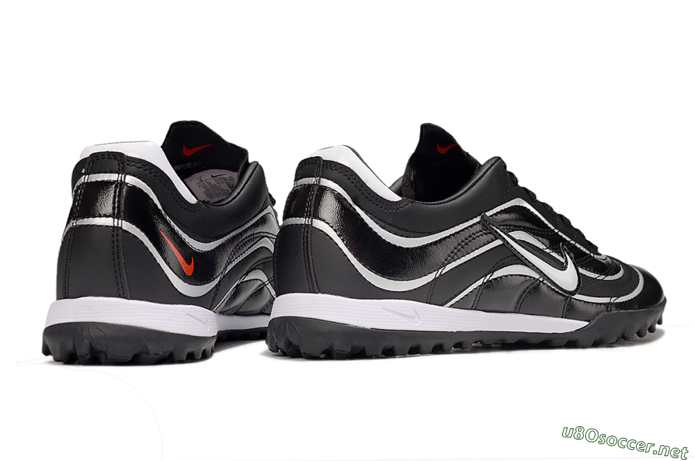 Men's Nike Mercurial R9 TF Football Shoes - Black/White 6