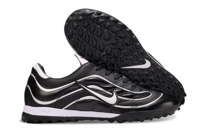 Men's Nike Mercurial R9 TF Football Shoes - Black/White