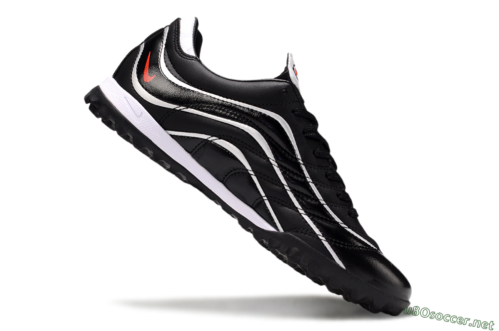 Men's Nike Mercurial R9 TF Football Shoes - Black/White 4