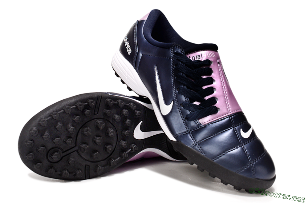 Men's Nike Total 90 III TF Football Shoes - Blue/Pink/White 4