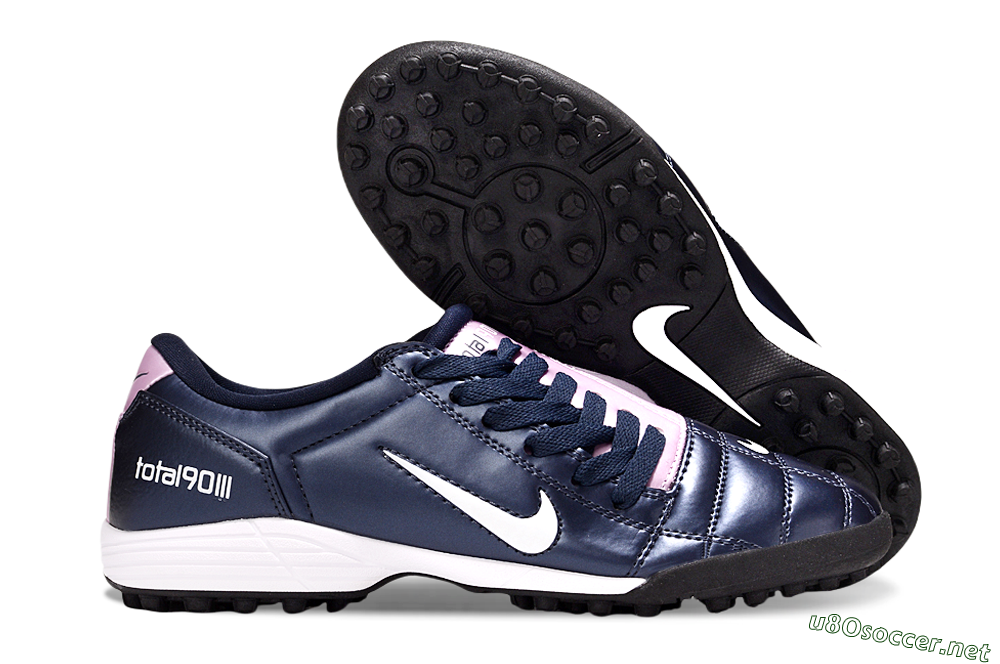 Men's Nike Total 90 III TF Football Shoes - Blue/Pink/White 2
