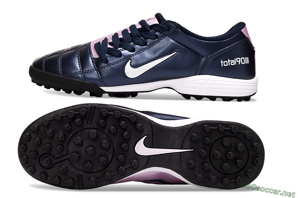 Men's Nike Total 90 III TF Football Shoes - Blue/Pink/White 1