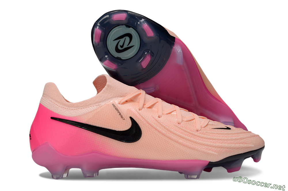 Unisex Nike Phantom GX 2 Elite FG Football Boots - Pink/Black 2