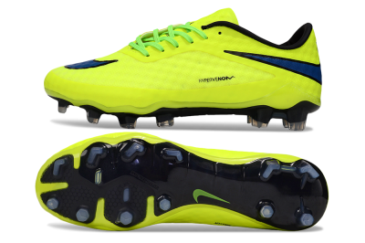 Unisex Nike Hypervenom Phantom FG Football Boots - Yellow/Black/Blue