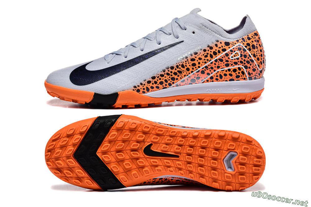 Men's Nike Air Zoom Mercurial Vapor 16 Elite TF Football Shoes - Grey/White/Leopard 1