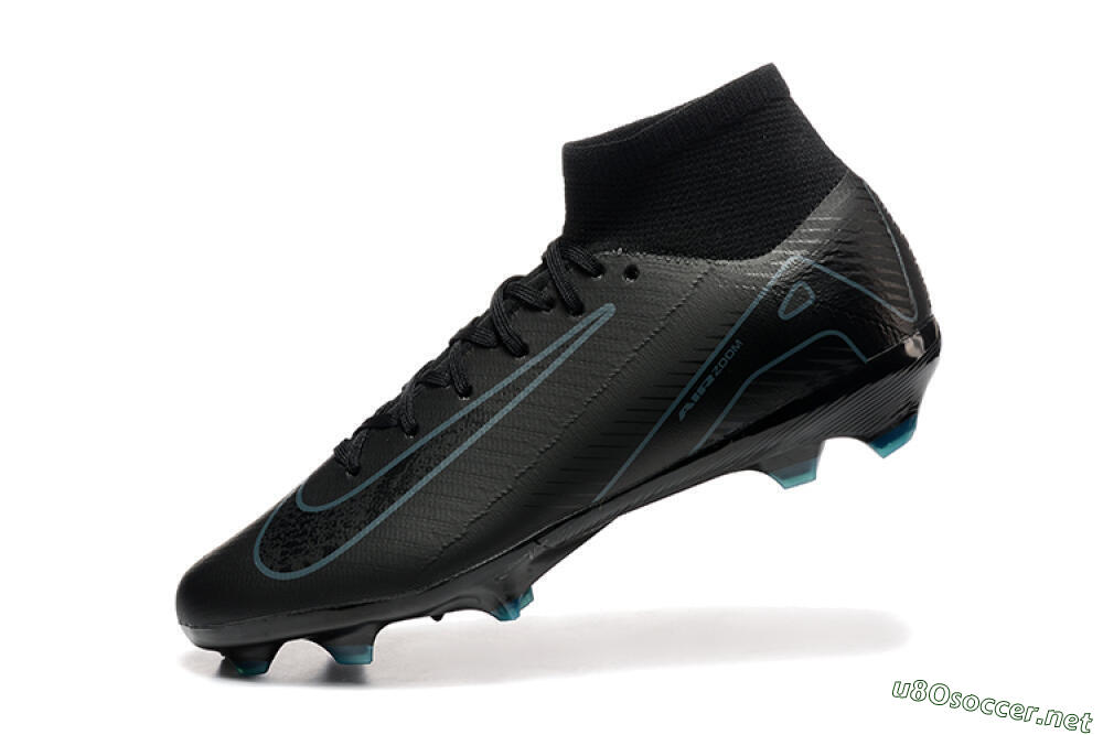 Men's Nike Air Zoom Mercurial Superfly 10 Elite FG Football Boots - Black/Blue 8