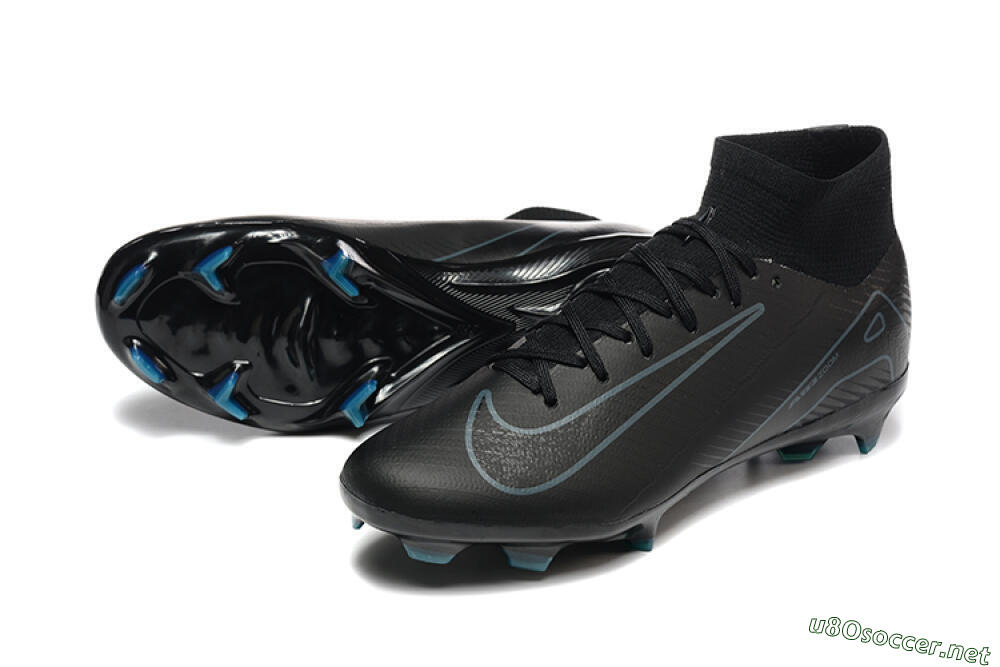 Men's Nike Air Zoom Mercurial Superfly 10 Elite FG Football Boots - Black/Blue 3