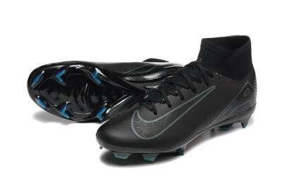 Men's Nike Air Zoom Mercurial Superfly 10 Elite FG Football Boots - Black/Blue