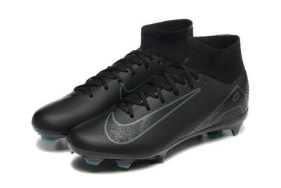 Men's Nike Air Zoom Mercurial Superfly 10 Elite FG Football Boots - Black/Blue
