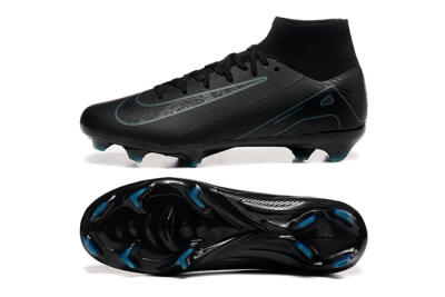 Men's Nike Air Zoom Mercurial Superfly 10 Elite FG Football Boots - Black/Blue