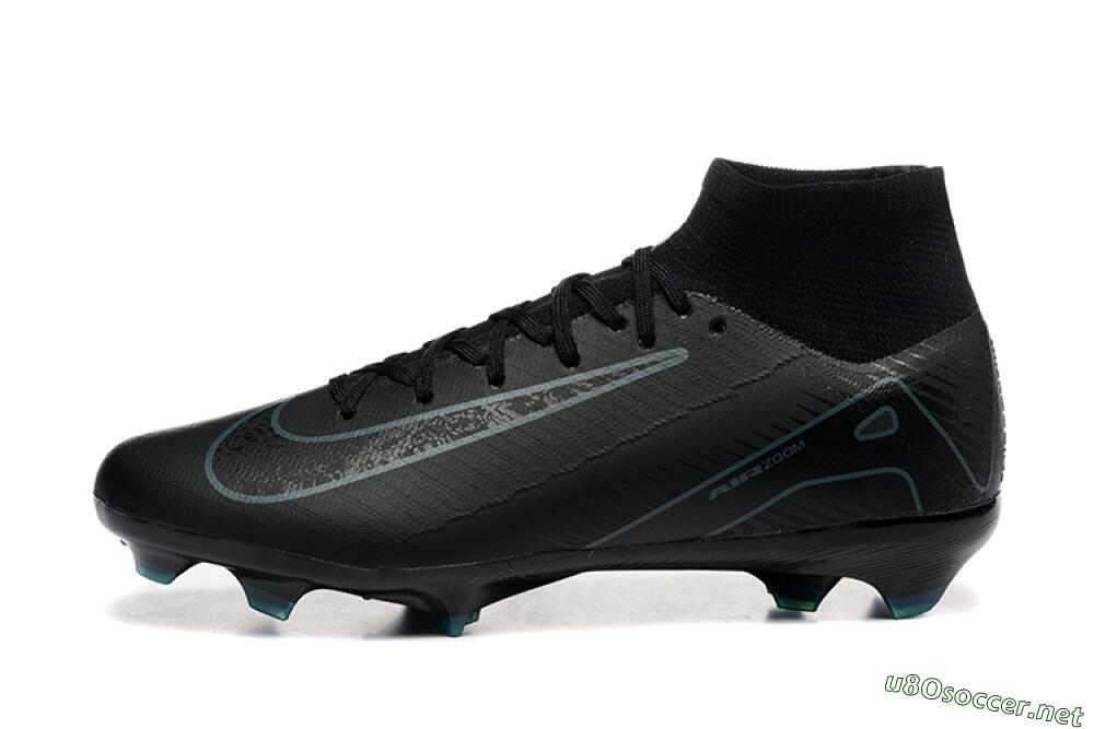 Men's Nike Air Zoom Mercurial Superfly 10 Elite FG Football Boots - Black/Blue 0