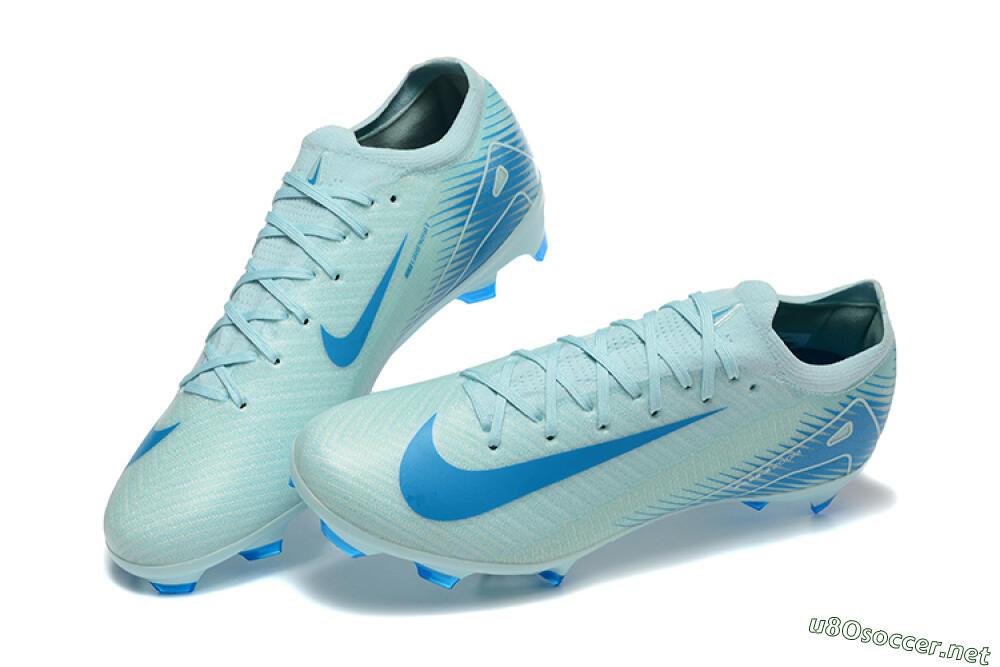 Men's Nike Air Zoom Mercurial Vapor 16 Elite FG Football Boots - Jade/White/Blue 6