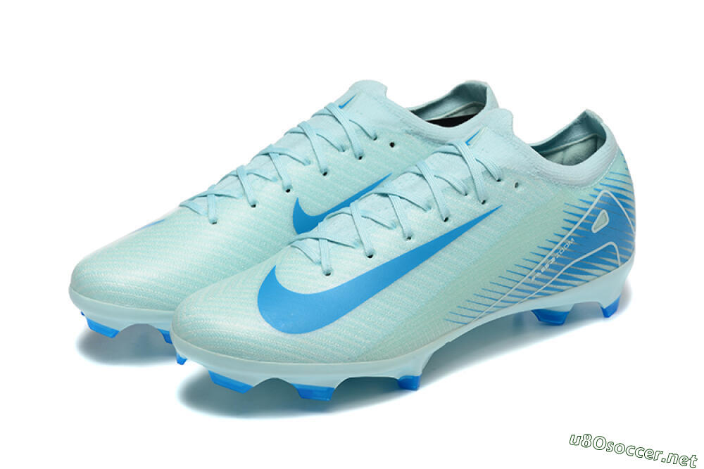 Men's Nike Air Zoom Mercurial Vapor 16 Elite FG Football Boots - Jade/White/Blue 5
