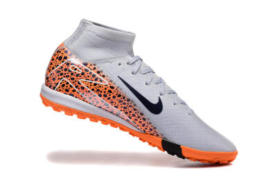 Men's Nike Air Zoom Mercurial Superfly 10 Elite TF Football Shoes - Grey/Black/Leopard