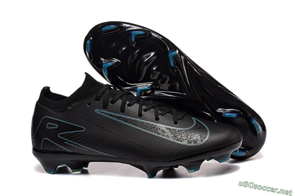 Men's Nike Air Zoom Mercurial Vapor 16 Elite FG Football Boots - Black/Blue 2