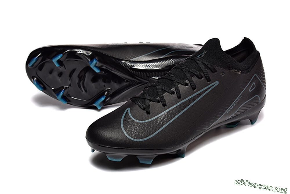 Men's Nike Air Zoom Mercurial Vapor 16 Elite FG Football Boots - Black/Blue 3
