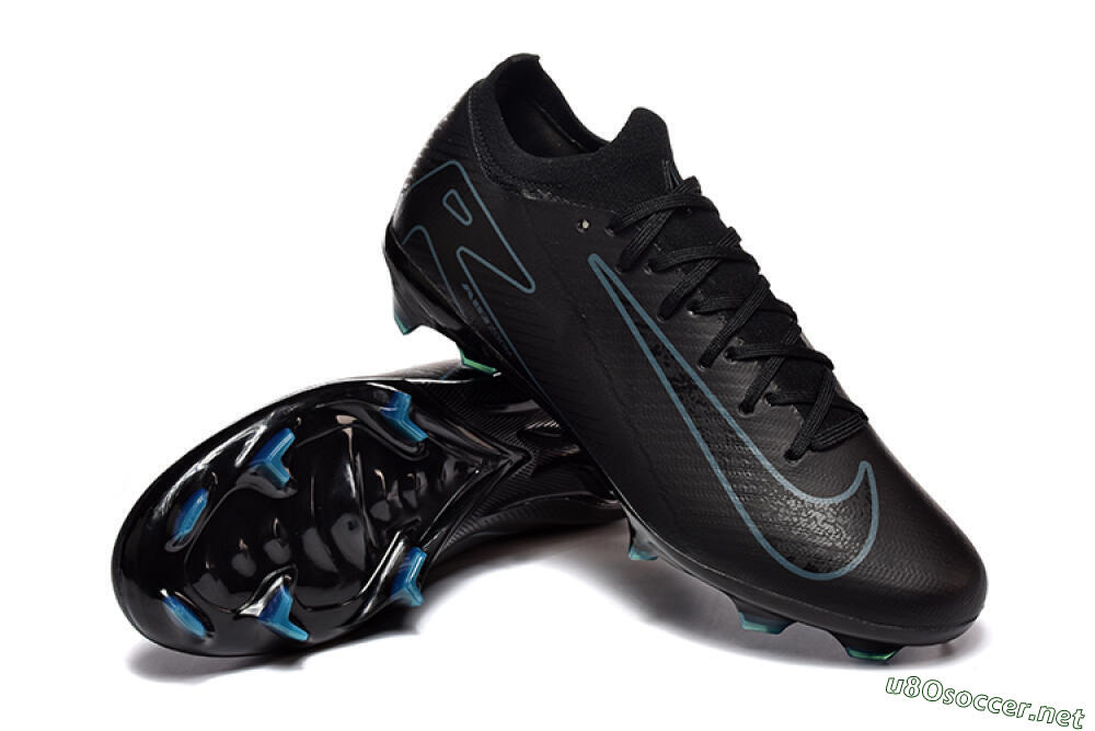 Men's Nike Air Zoom Mercurial Vapor 16 Elite FG Football Boots - Black/Blue 4