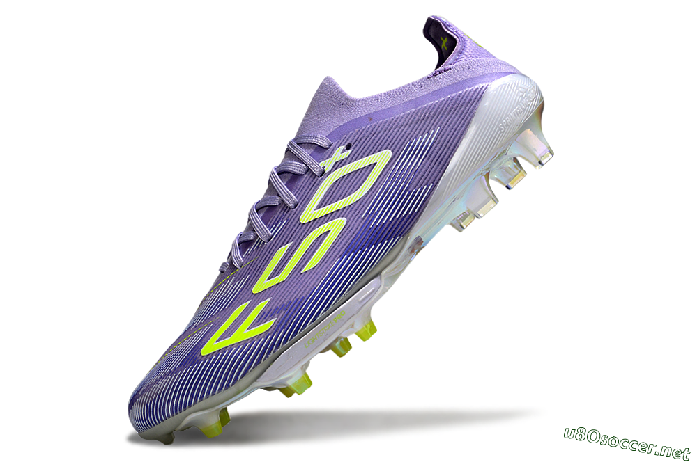 Men's Adidas F50+ Elite Lightstrike Pro FG Football Boots - Purple/White/Yellow 5