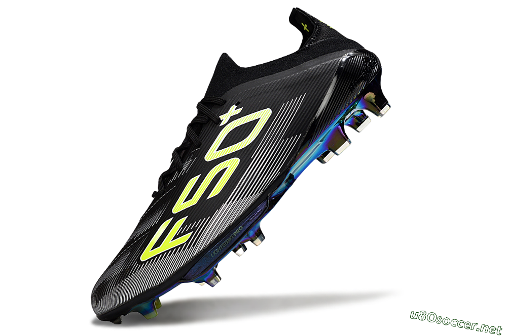 Men's Adidas F50+ Elite Lightstrike Pro FG Football Boots - Black/White/Yellow 5
