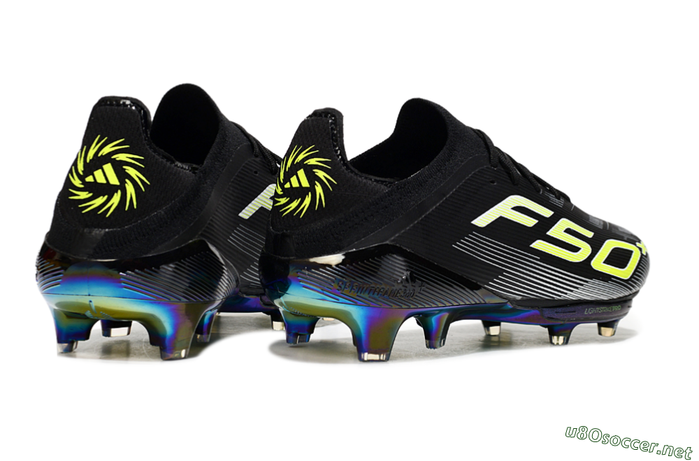 Men's Adidas F50+ Elite Lightstrike Pro FG Football Boots - Black/White/Yellow 6