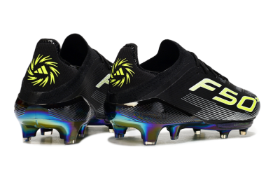 Men's Adidas F50+ Elite Lightstrike Pro FG Football Boots - Black/White/Yellow