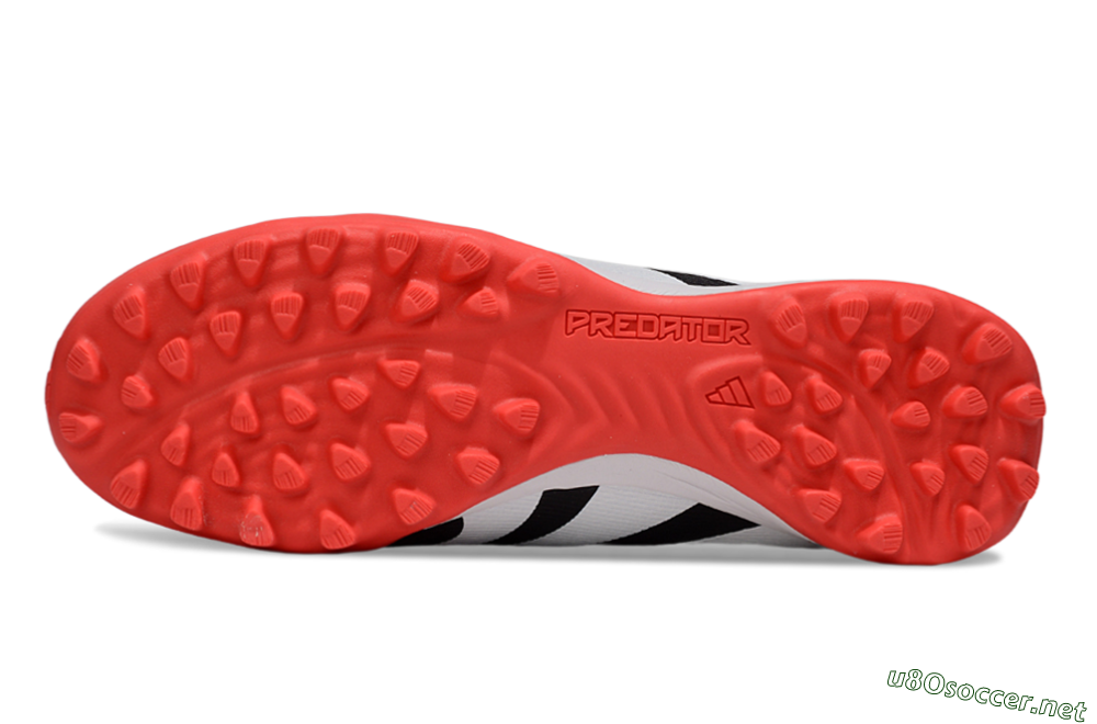 Unisex Adidas Predator Elite Foldover Tongue TF Football Shoes - Black/White/Red 5