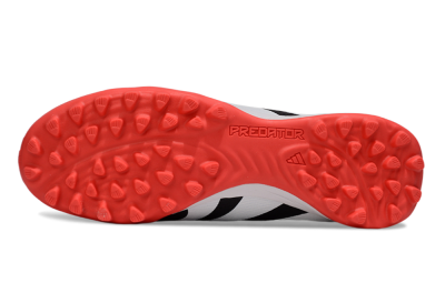 Unisex Adidas Predator Elite Foldover Tongue TF Football Shoes - Black/White/Red