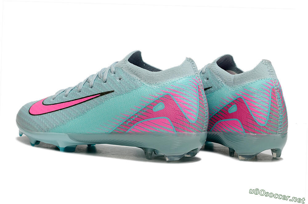 Kids Nike Air Zoom Mercurial Vapor 16 Elite FG Football Boots - Jade/Pink/Silver 4