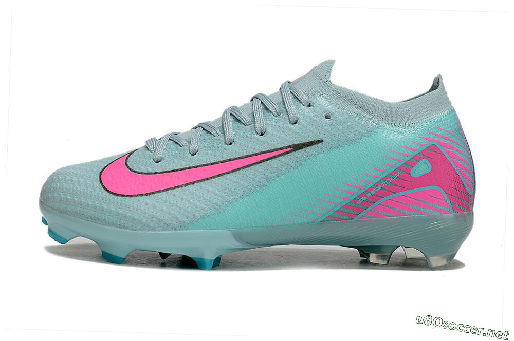 Kids Nike Air Zoom Mercurial Vapor 16 Elite FG Football Boots - Jade/Pink/Silver 0