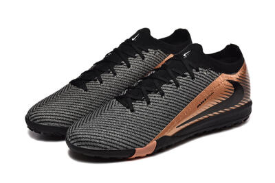 Men's Nike Air Zoom Mercurial Vapor 16 Elite TF Football Shoes - Black/Grey/Gold