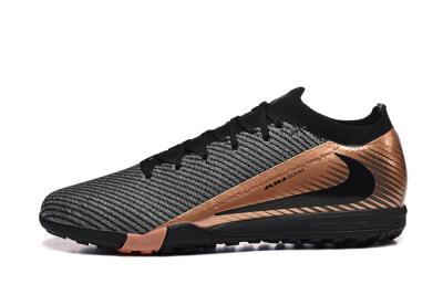 Men's Nike Air Zoom Mercurial Vapor 16 Elite TF Football Shoes - Black/Grey/Gold