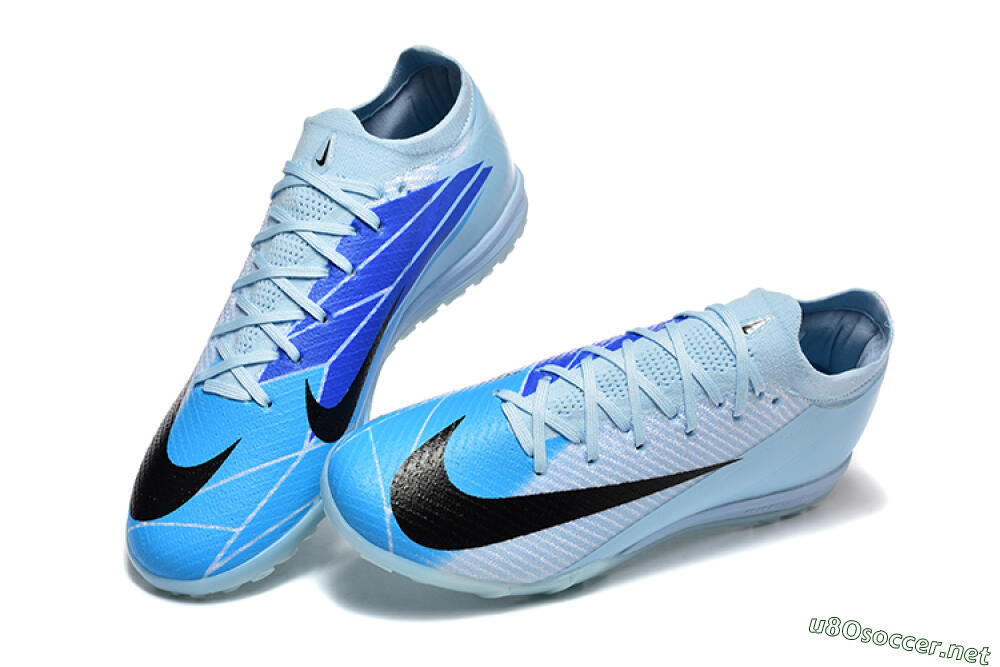 Men's Nike Air Zoom Mercurial Vapor 16 Elite TF Football Shoes - Jade/Blue/Black 6