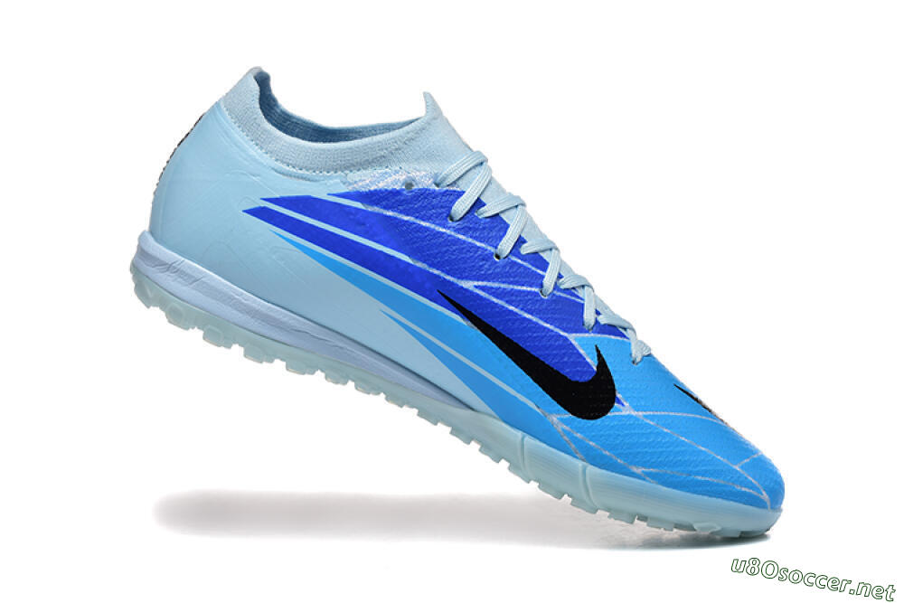 Men's Nike Air Zoom Mercurial Vapor 16 Elite TF Football Shoes - Jade/Blue/Black 7