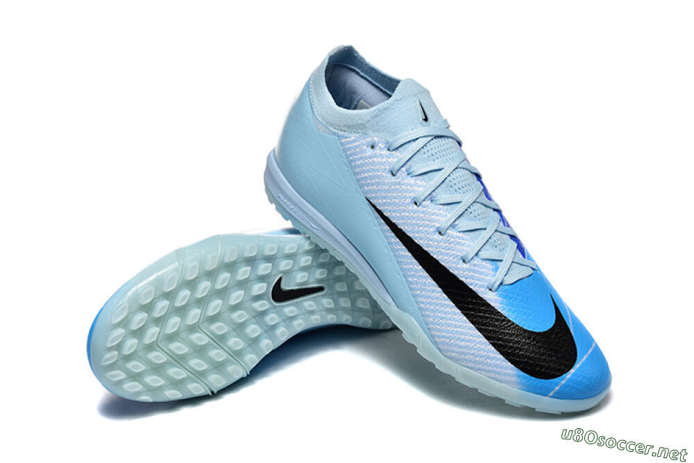 Men's Nike Air Zoom Mercurial Vapor 16 Elite TF Football Shoes - Jade/Blue/Black 4