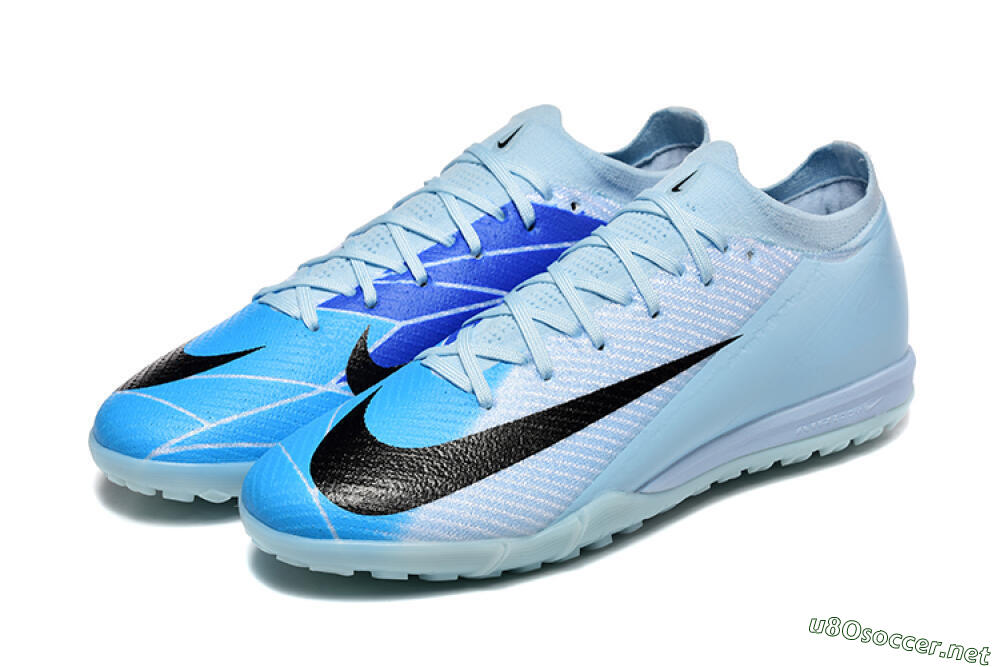 Men's Nike Air Zoom Mercurial Vapor 16 Elite TF Football Shoes - Jade/Blue/Black 5