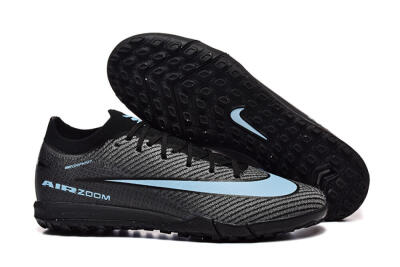 Men's Nike Air Zoom Mercurial Vapor 16 Elite TF Football Shoes - Grey/Black/Blue
