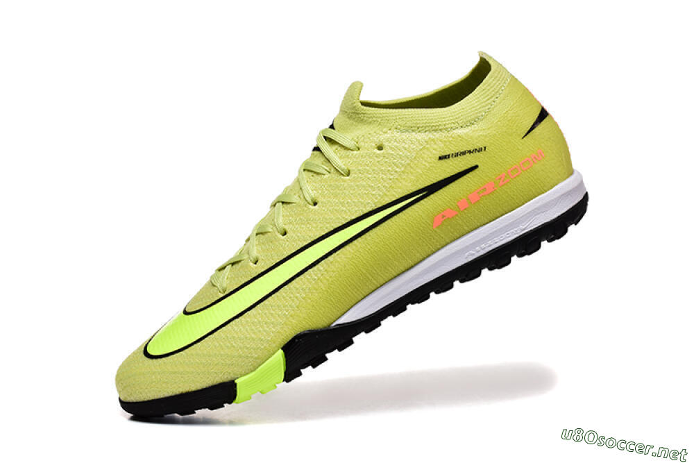 Men's Nike Air Zoom Mercurial Vapor 16 Elite TF Football Shoes - Yellow/Black/Red 8