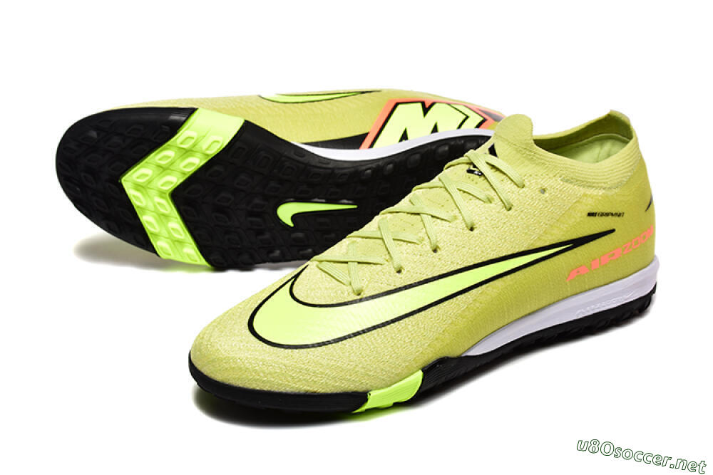Men's Nike Air Zoom Mercurial Vapor 16 Elite TF Football Shoes - Yellow/Black/Red 3
