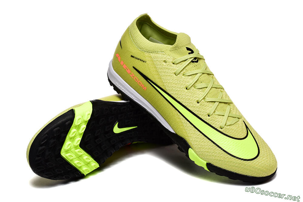 Men's Nike Air Zoom Mercurial Vapor 16 Elite TF Football Shoes - Yellow/Black/Red 4