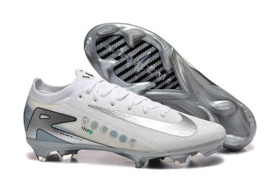 Men's Nike Air Zoom Mercurial Vapor 16 Elite FG Football Boots - White/Silver/Grey