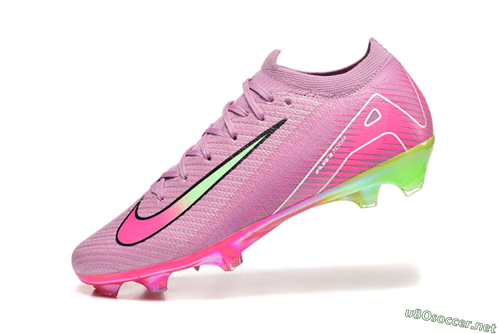 Men's Nike Air Zoom Mercurial Vapor 16 Elite FG Football Boots - Pink/Yellow/White 8