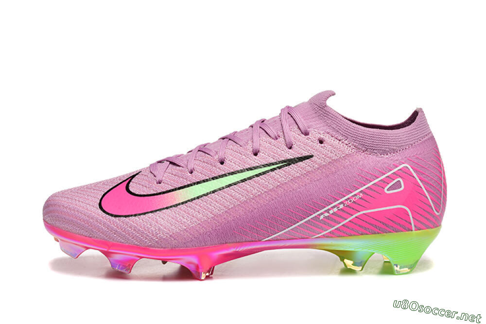 Men's Nike Air Zoom Mercurial Vapor 16 Elite FG Football Boots - Pink/Yellow/White 0