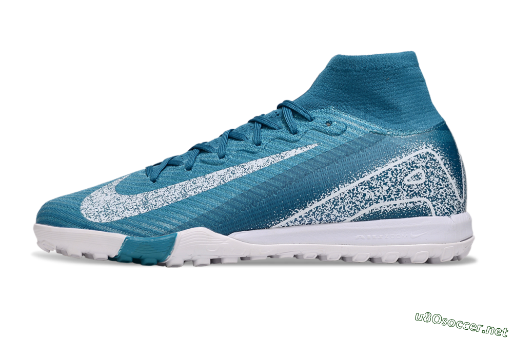 Unisex Nike Air Zoom Mercurial Superfly 10 Elite TF Football Shoes - Blue/White 0