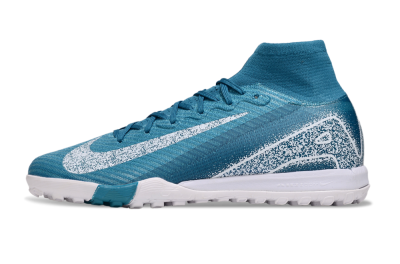 Unisex Nike Air Zoom Mercurial Superfly 10 Elite TF Football Shoes - Blue/White