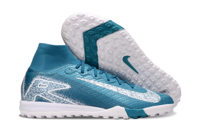 Unisex Nike Air Zoom Mercurial Superfly 10 Elite TF Football Shoes - Blue/White
