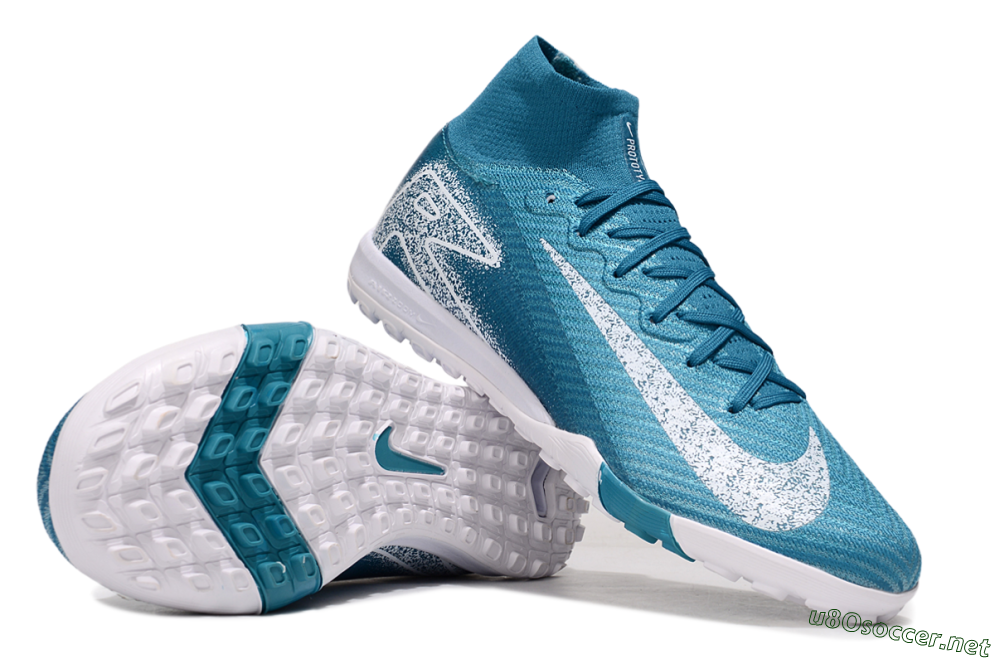 Unisex Nike Air Zoom Mercurial Superfly 10 Elite TF Football Shoes - Blue/White 1
