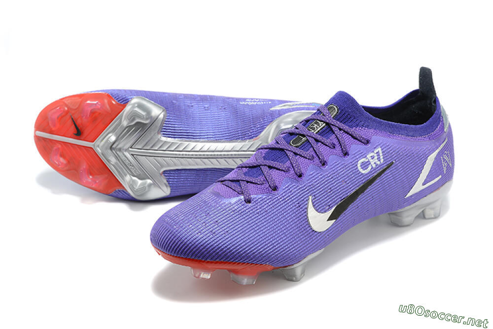 Men's Nike Mercurial Vapor 14 Elite FG Football Boots - Purple/Silver/Black 3