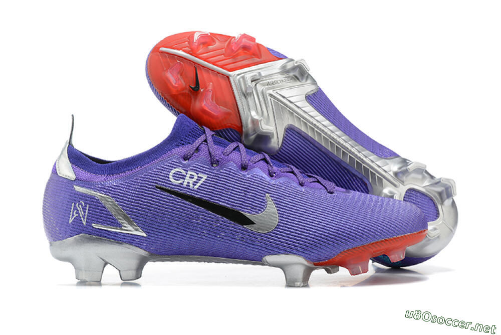 Men's Nike Mercurial Vapor 14 Elite FG Football Boots - Purple/Silver/Black 2
